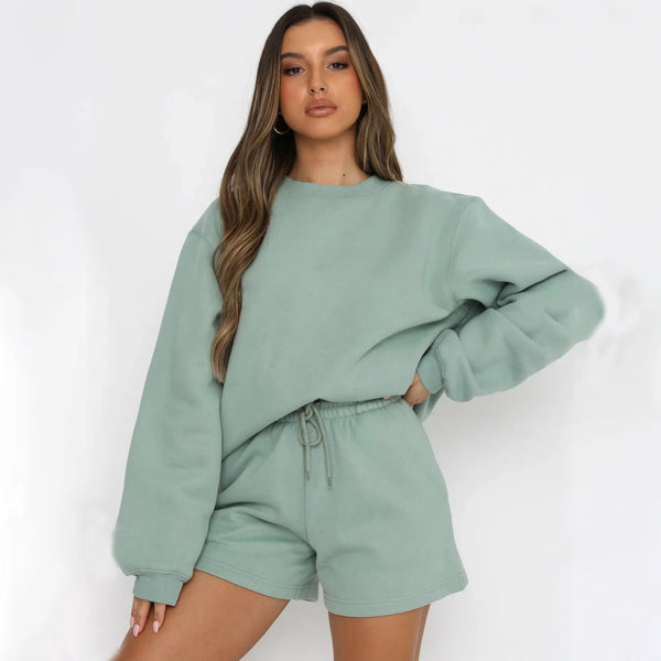 High Quality Two Piece Joggers Sportswear Casual Sports Training Sweatsuit Personal Tailor Custom Women Tracksuit