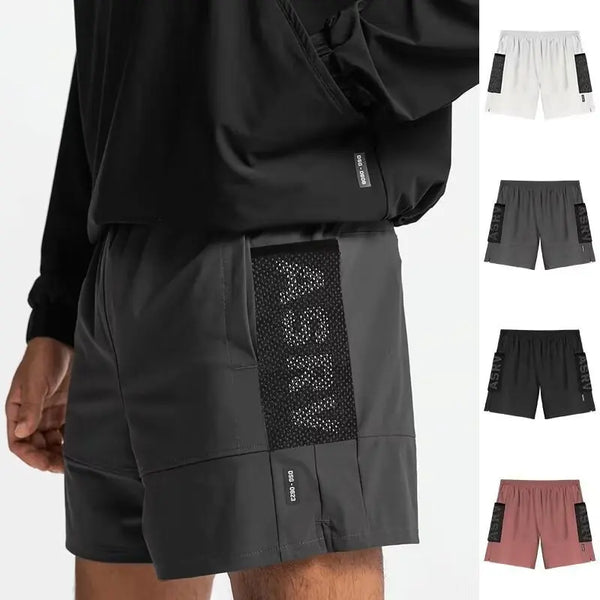 Men's Basketball Sport Shorts Streetwear Quick-Dry Waterproof Mesh Multi-Pocket Fitness Gym Workout Training Comfort