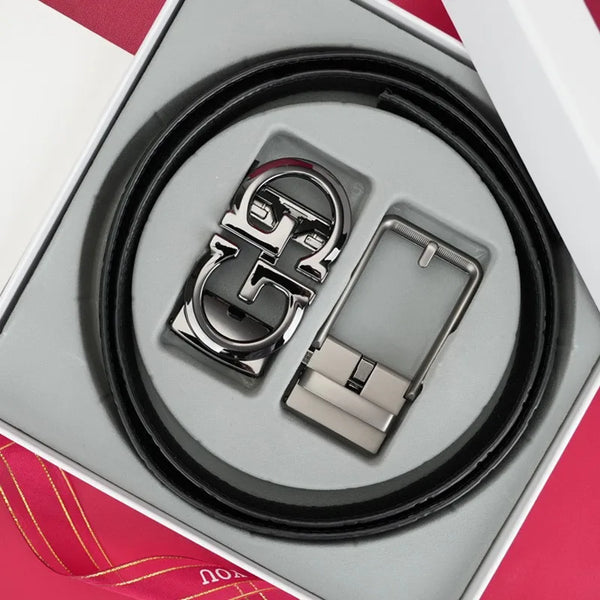 Gift Belt Set Men's Leather Belt High-end Gift Box Automatic Buckle Business Men's Belt Luxury Belt Mens Belt