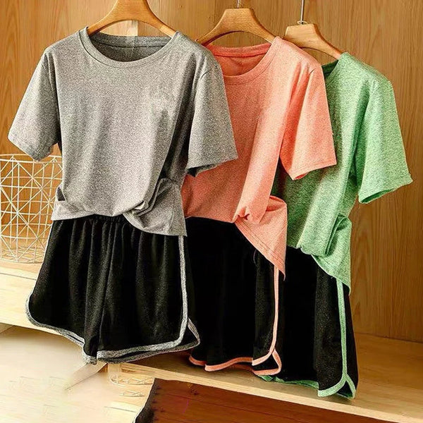 Sportswear for Women Yoga Set Fitness Clothing Women Sports T-Shirt and Shorts Gym Workout Yoga Female Gym Woman Sportswear