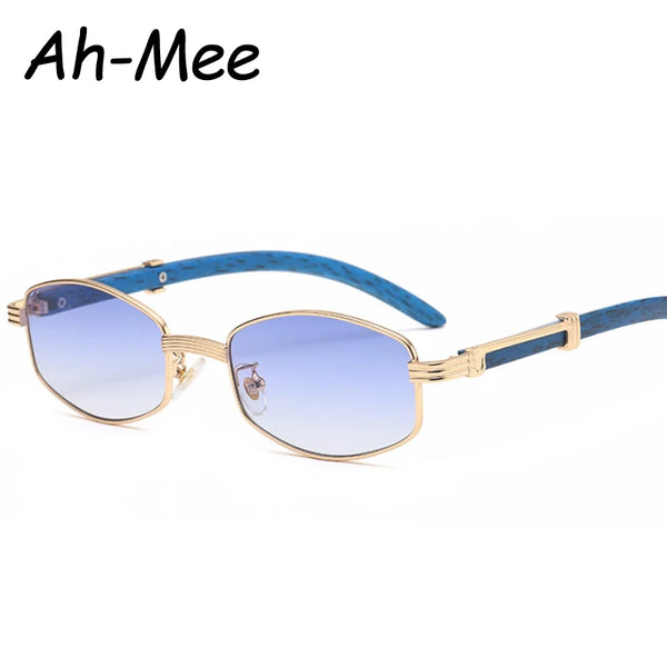 2024 Polygon Sunglasses Women Fashion Popular Men Shades Wooden Frames Sun Glasses For Female Male Summer Traveling Oculos