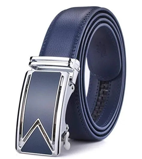 3.5cm Width Luxury Cow Real Leather Belt Strap Male Designer Business Formal Belt Man Black Coffee Blue Mens Belts High Quality
